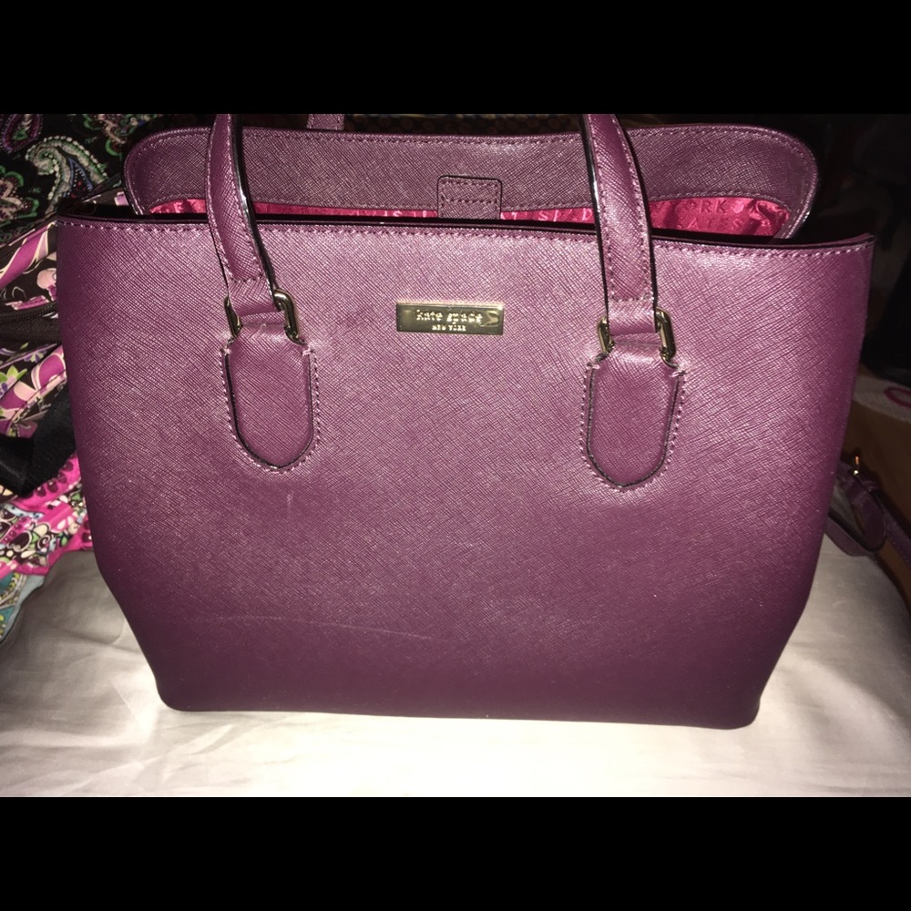 Kate Spade Evangelie Satchel in Wine